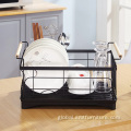 dish drying rack with storage holders for kitchen Durable Kitchen Stainless Steel Shelf Supplier